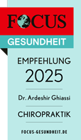 Focus Gesundheit Empfehlung 2025 Dr. Ardeshir Ghiassi Chiropraktik